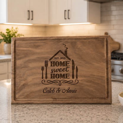 Engraved New Home Cutting Board