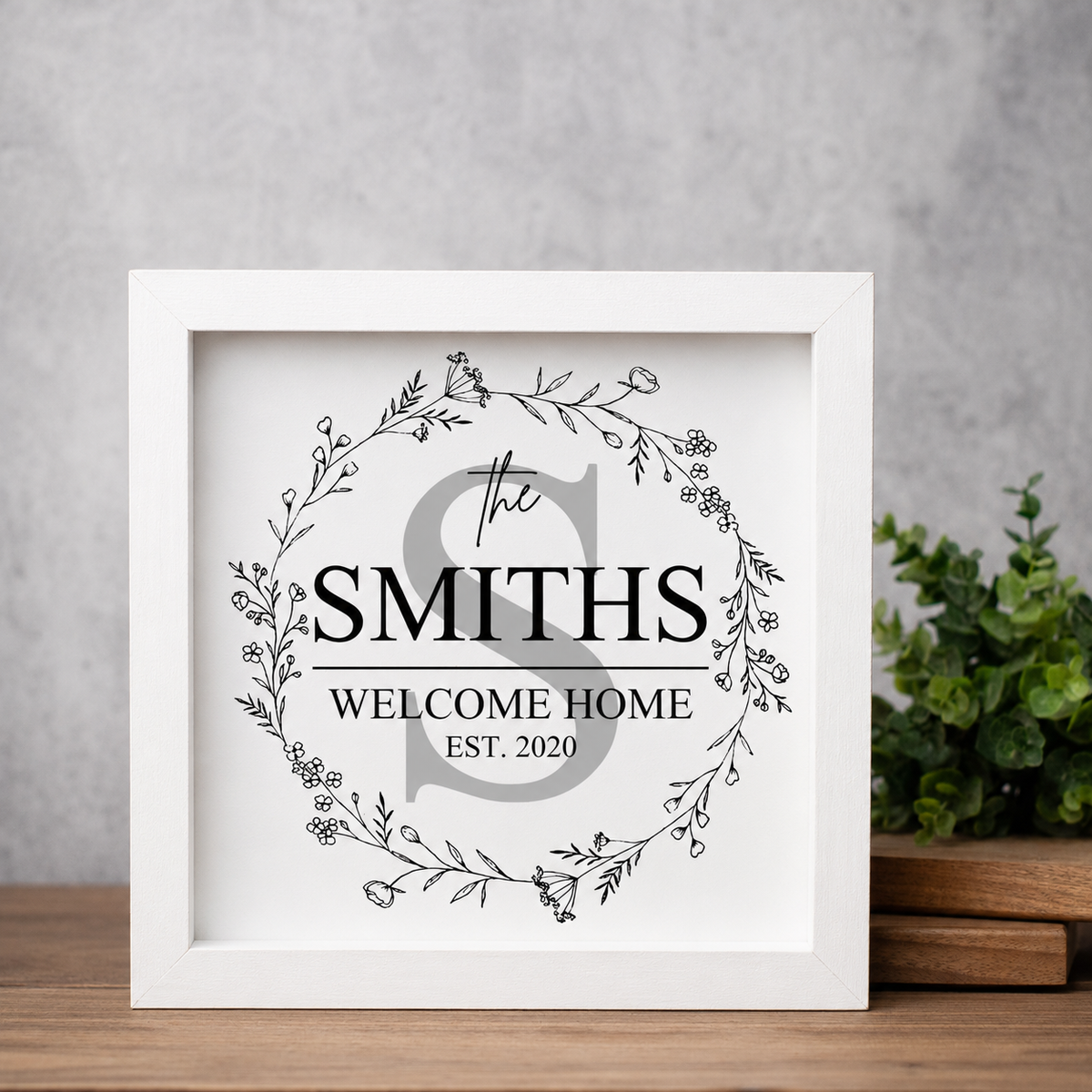 Personalized Welcome Home Sign
