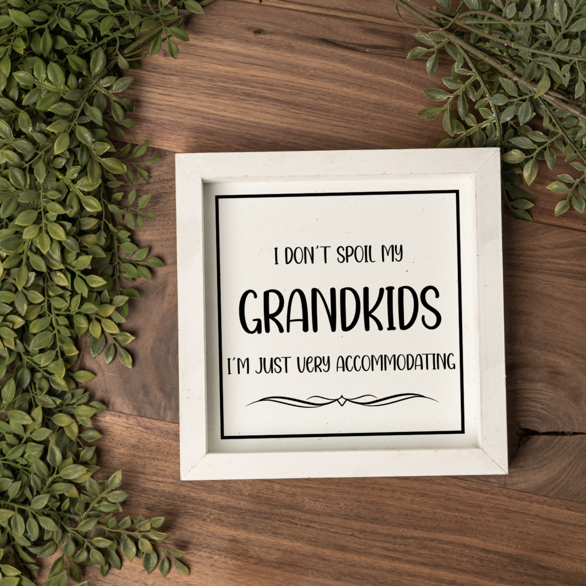 Grandparents Gift Wood Framed Sign