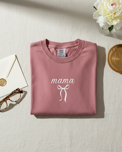 Premium "Mama"+Bow T-Shirt