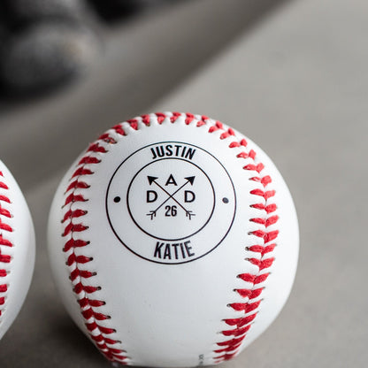 Customized Baseball for Dad