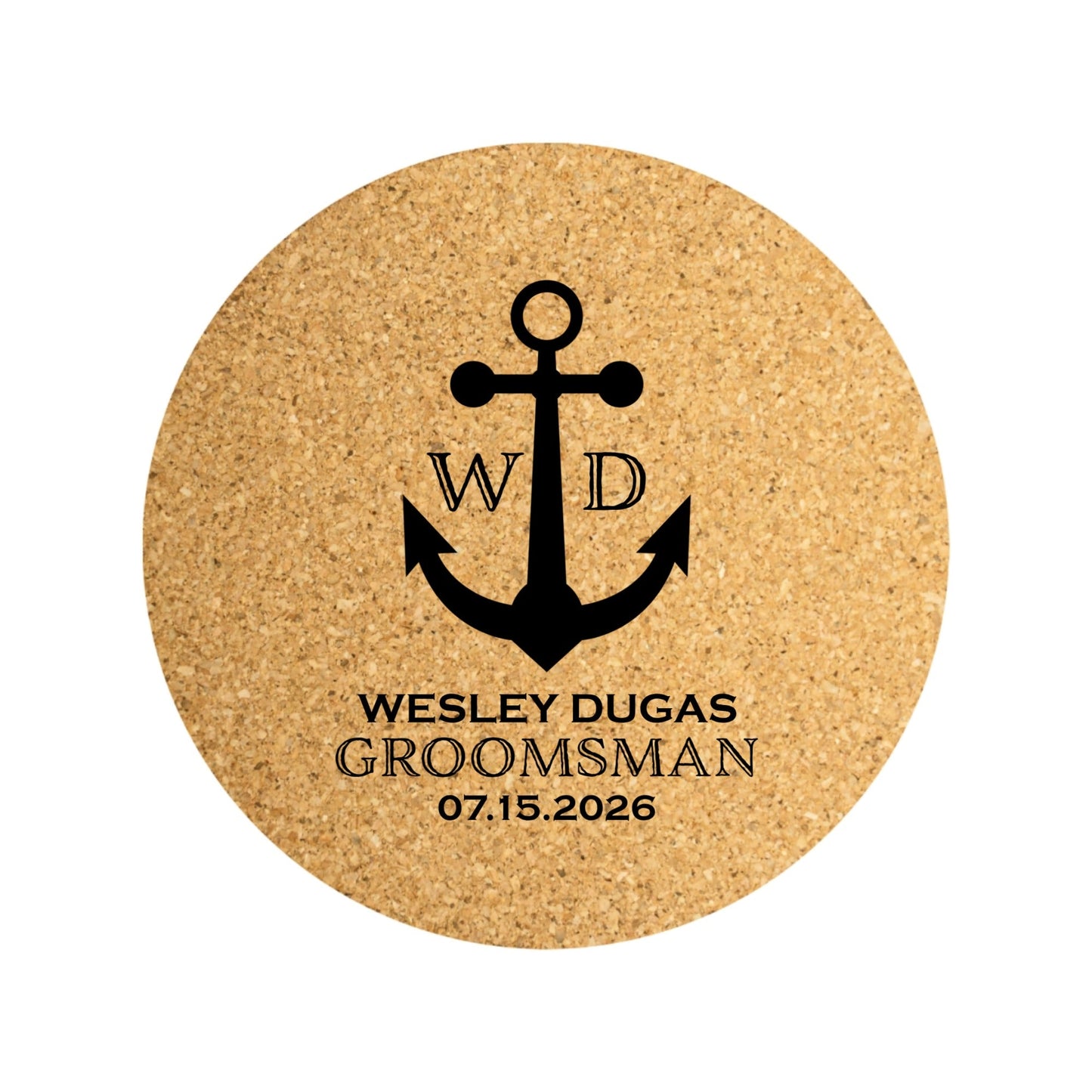 Customized Wedding Cork Coasters