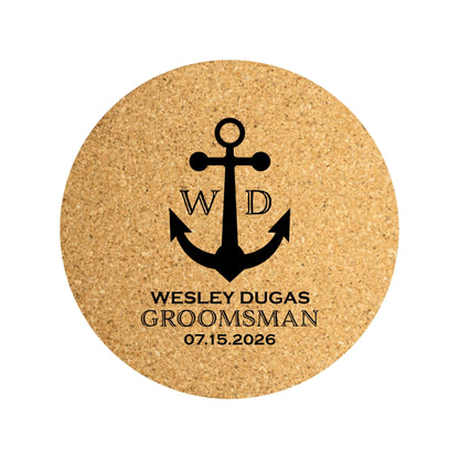 Customized Wedding Cork Coasters