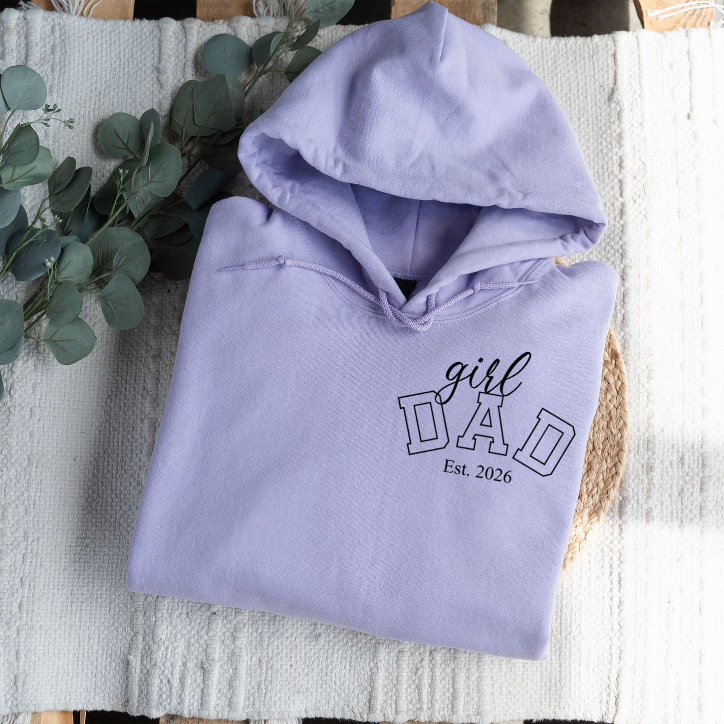 Custom Girl Dad Hoodies with Est. Year