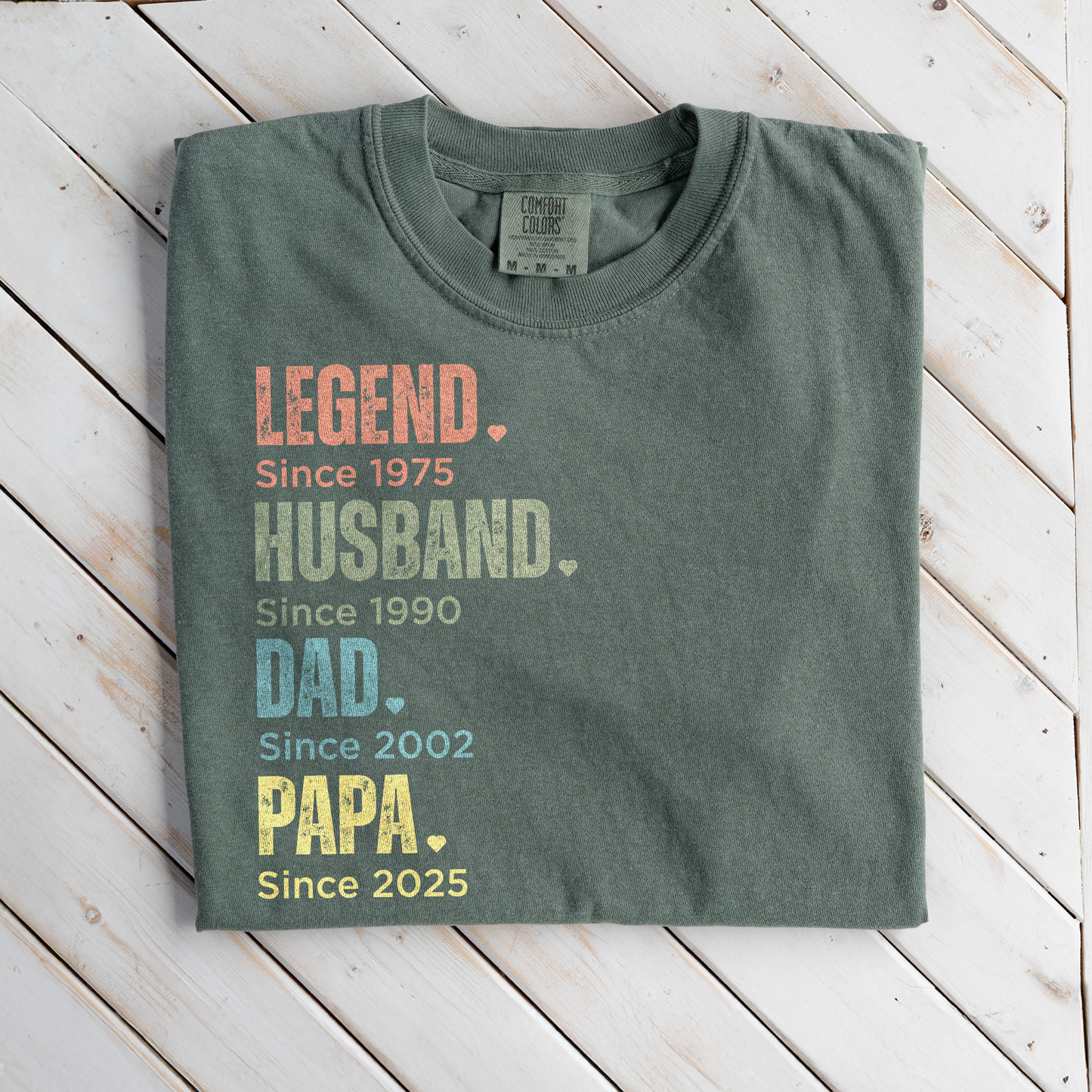 Premium Customized Dad Since T-Shirts