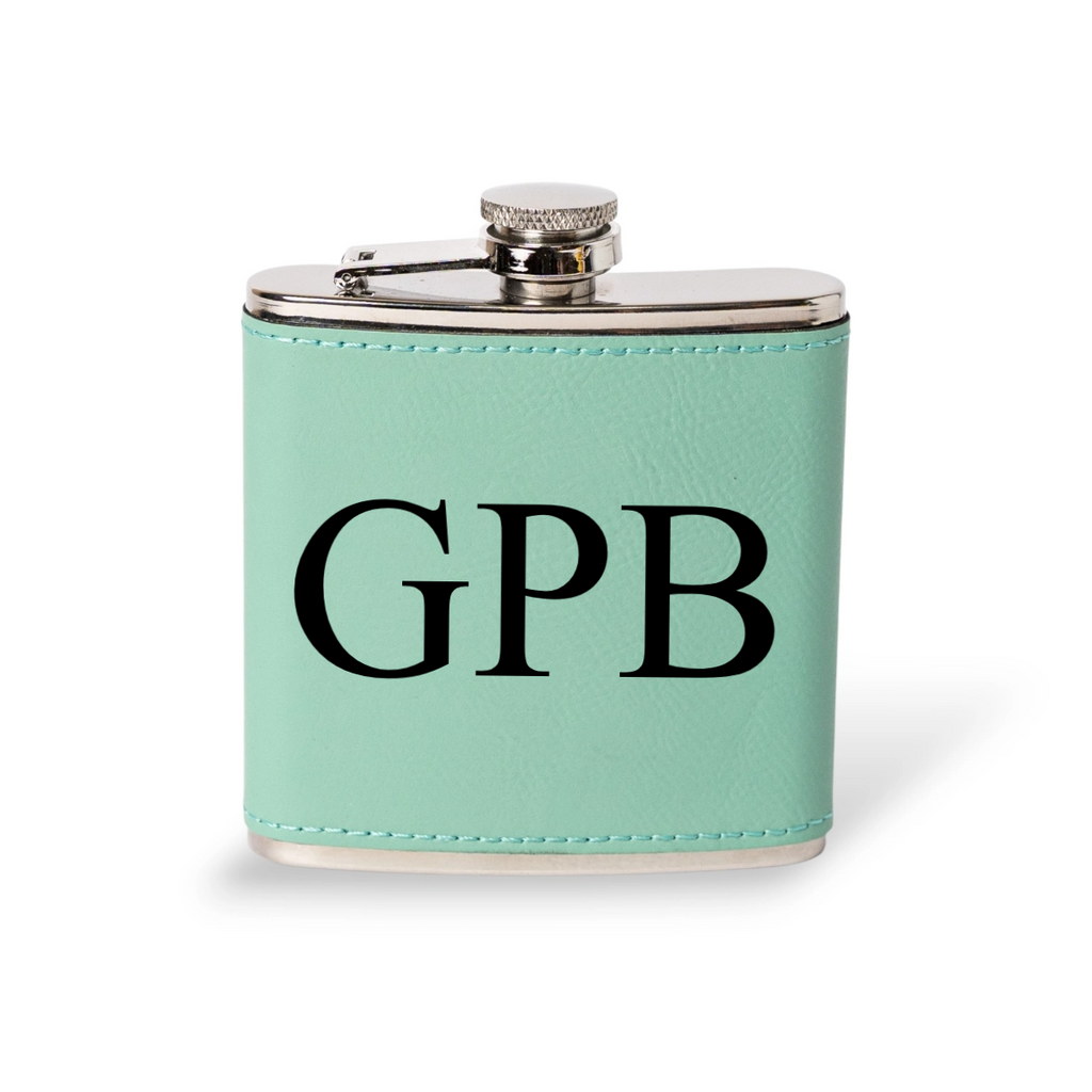 Customized Leather Wrapped Stainless Steel Flasks