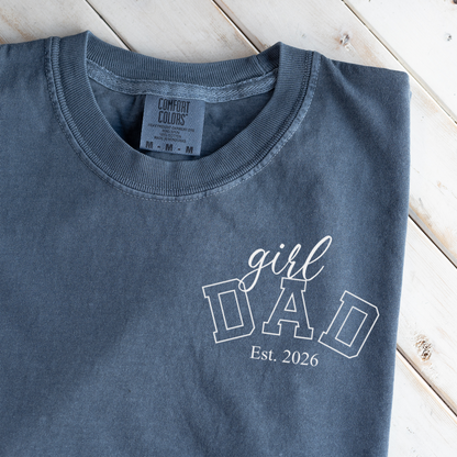 Premium Girl Dad T-Shirt with Custom Est Year