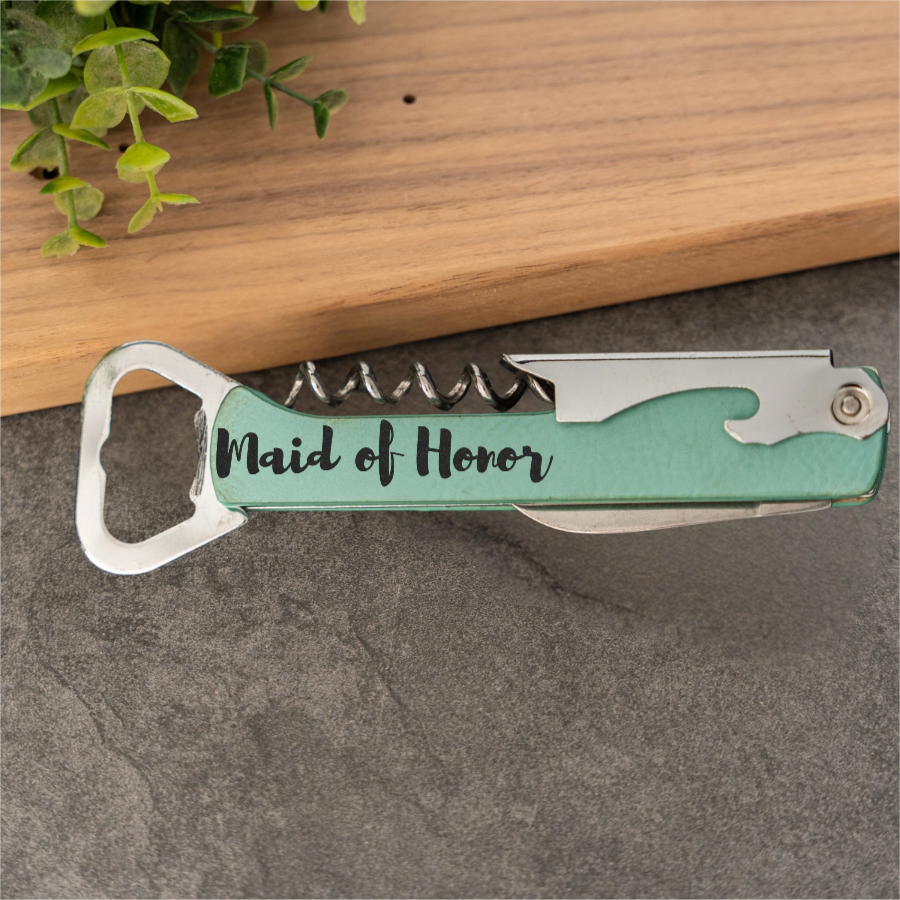 Customized Vegan Leather Wine Openers