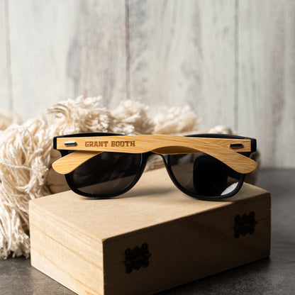 Customized Wayfarer Wood Sunglasses