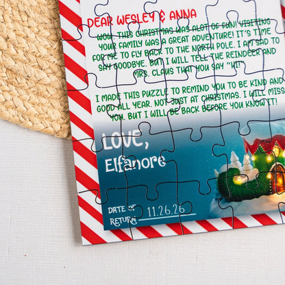 Custom Elf Puzzles - Hello or Goodbye Christmas Jigsaw