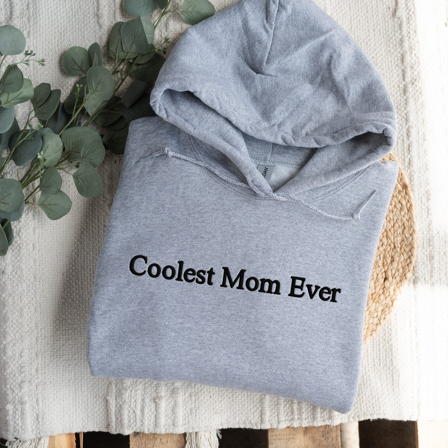 Embroidered Mama Hoodie with Est. Year