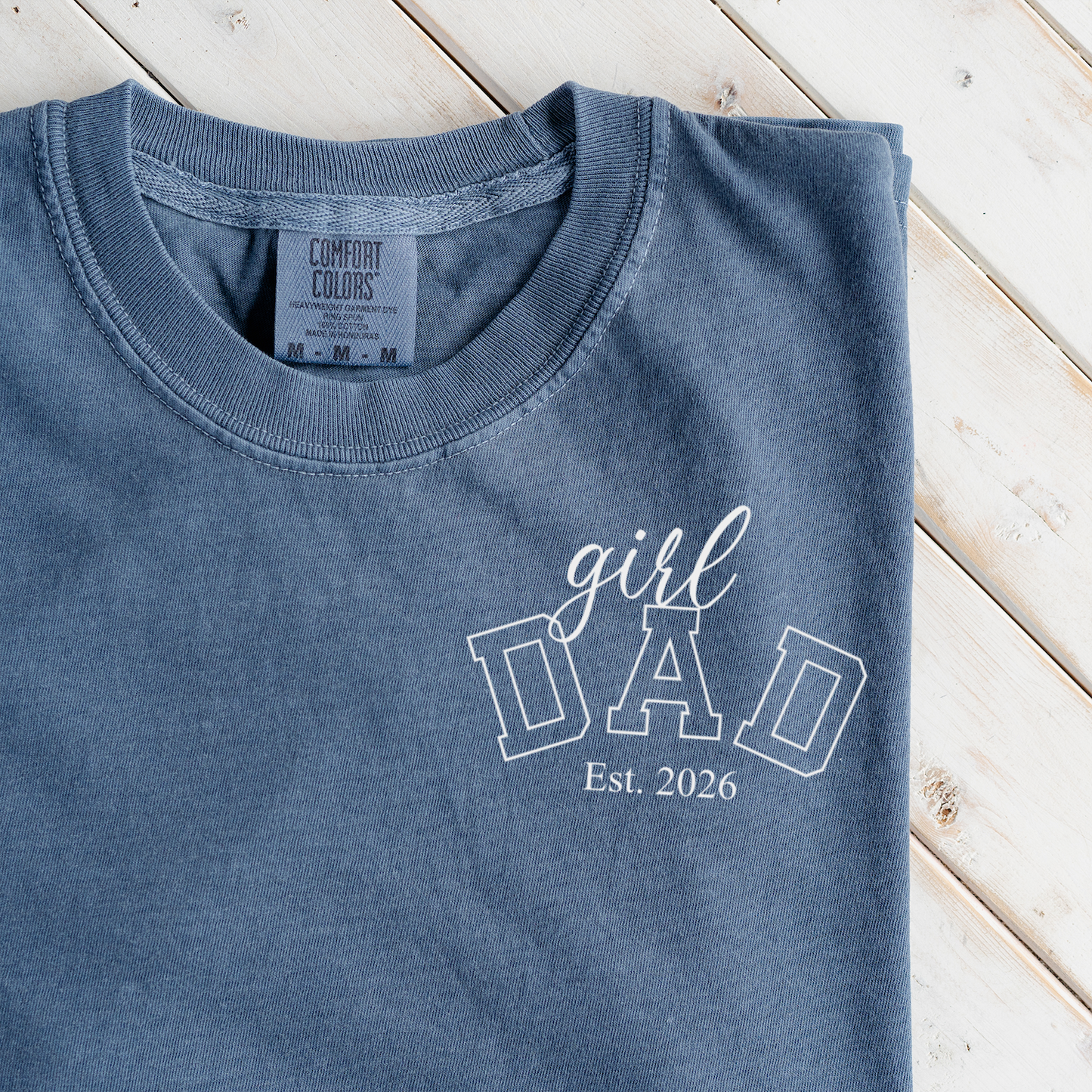Premium Girl Dad T-Shirt with Custom Est Year
