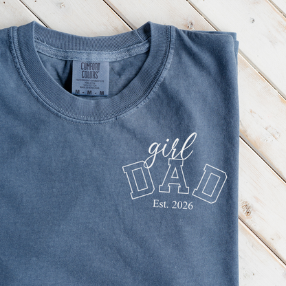Premium Girl Dad T-Shirt with Custom Est Year