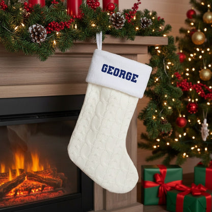 Customized Knit Stockings with Cuff