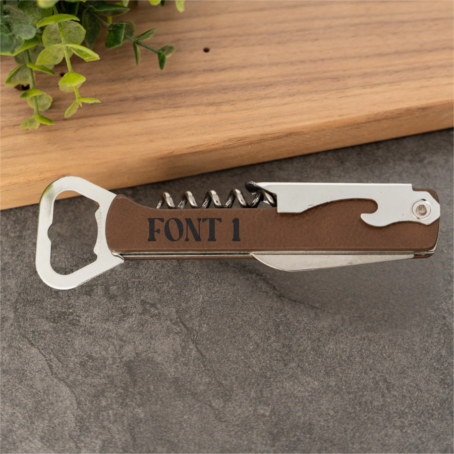 Customized Vegan Leather Wine Openers
