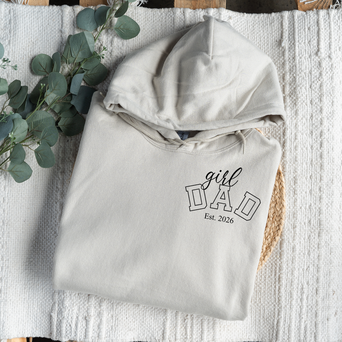 Custom Girl Dad Hoodies with Est. Year