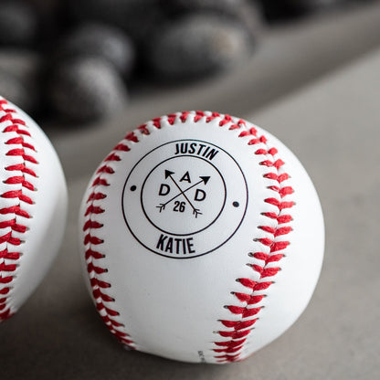 Customized Baseball for Dad