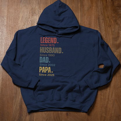Customized Dad Since Hoodies