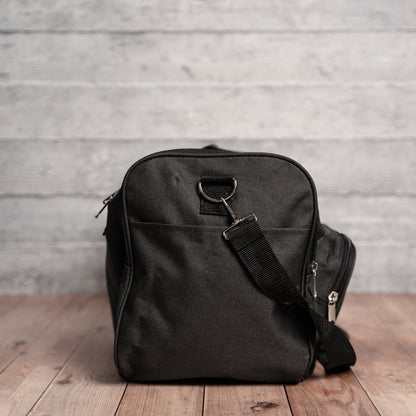 Customized Embroidered Black Duffle Bag