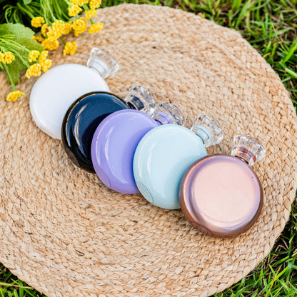 Personalized Birth Flower Glam Flask