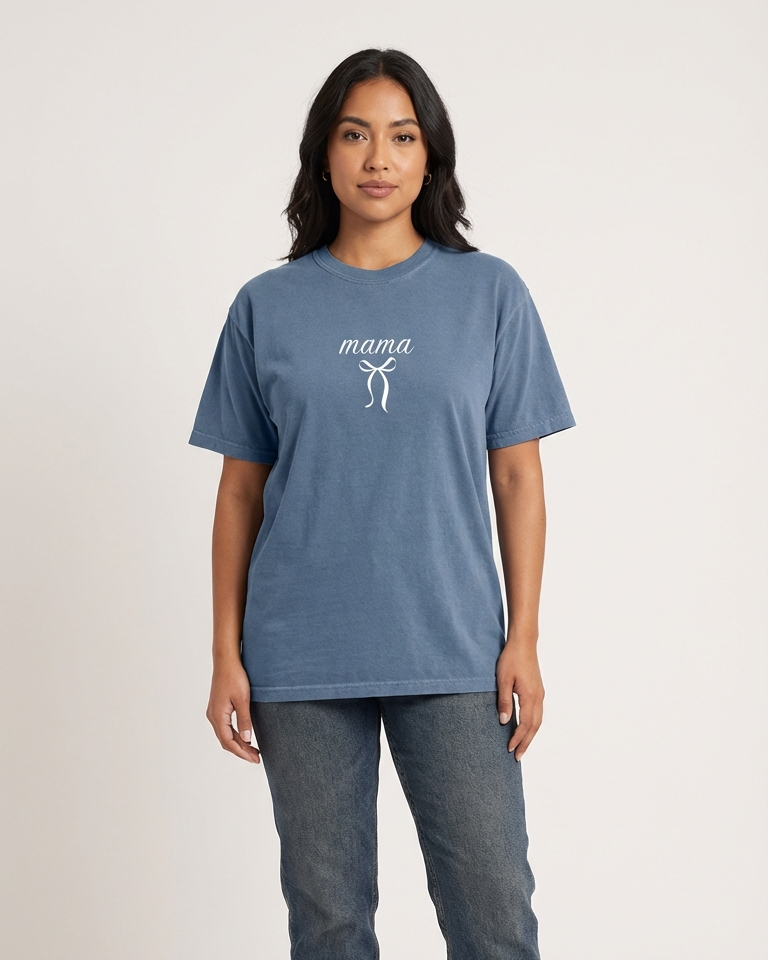 Premium "Mama"+Bow T-Shirt