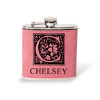 Customized Leather Wrapped Stainless Steel Flasks