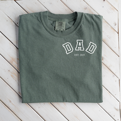 Premium Customized Dad Est.T-Shirt