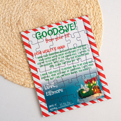 Custom Elf Puzzles - Hello or Goodbye Christmas Jigsaw