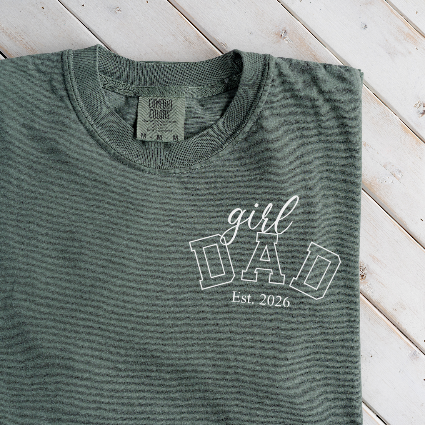 Premium Girl Dad T-Shirt with Custom Est Year