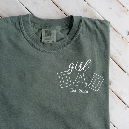 Premium Girl Dad T-Shirt with Custom Est Year