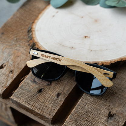 Customized Wayfarer Wood Sunglasses