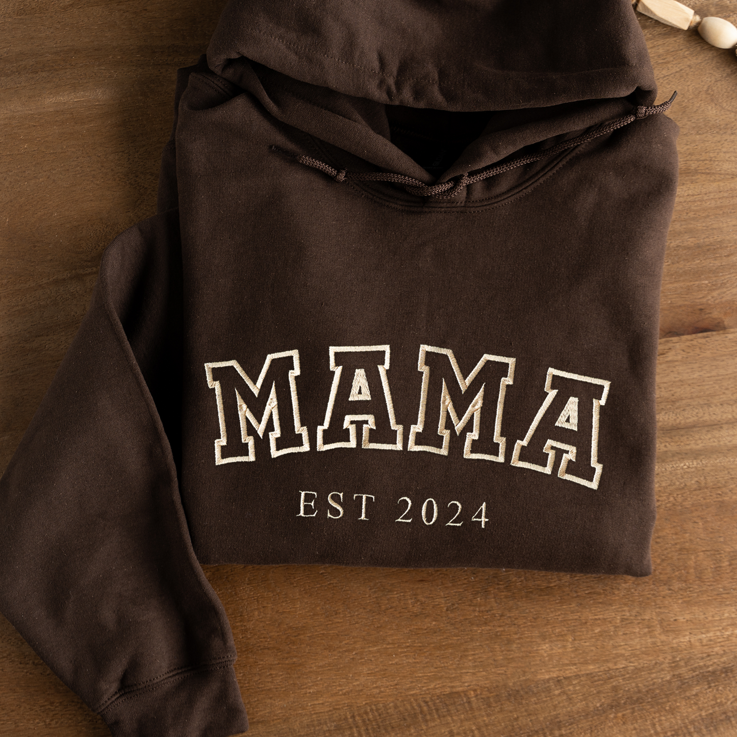 Embroidered Mama Hoodie with Est. Year