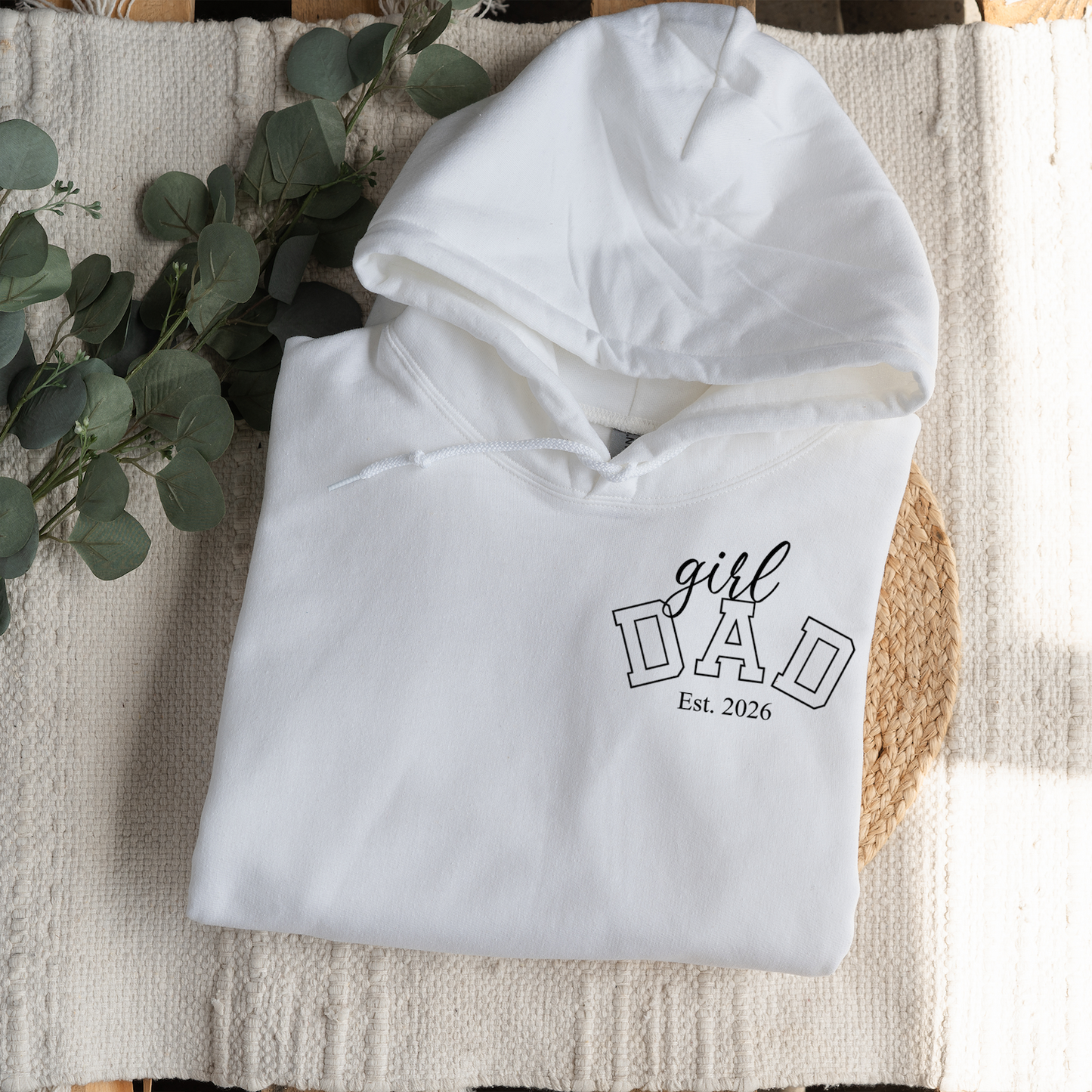 Custom Girl Dad Hoodies with Est. Year