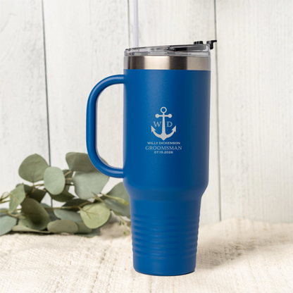 Customized 40oz Wedding Tumbler – Bridesmaids, Groomsmen, Best Man