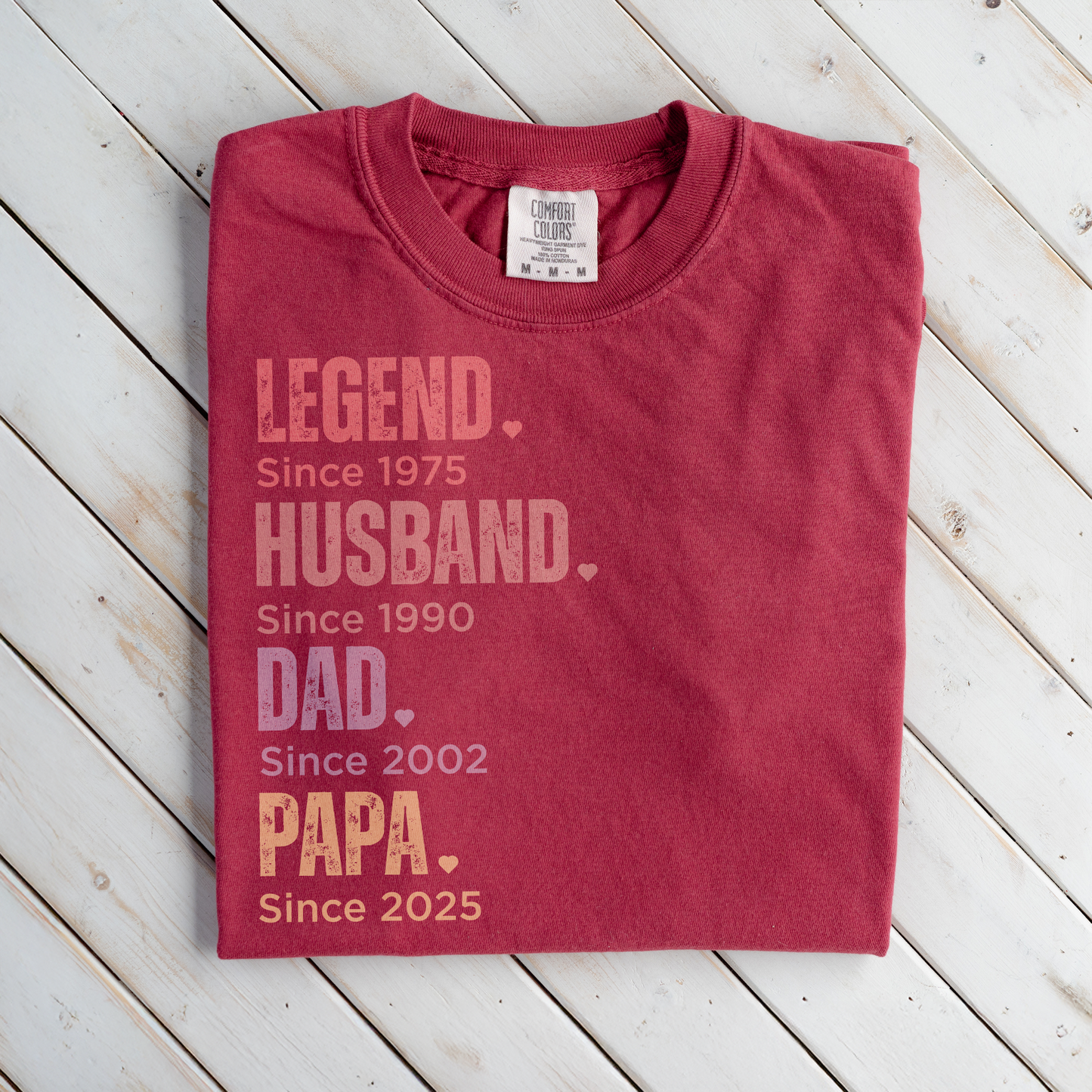 Premium Customized Dad Since T-Shirts