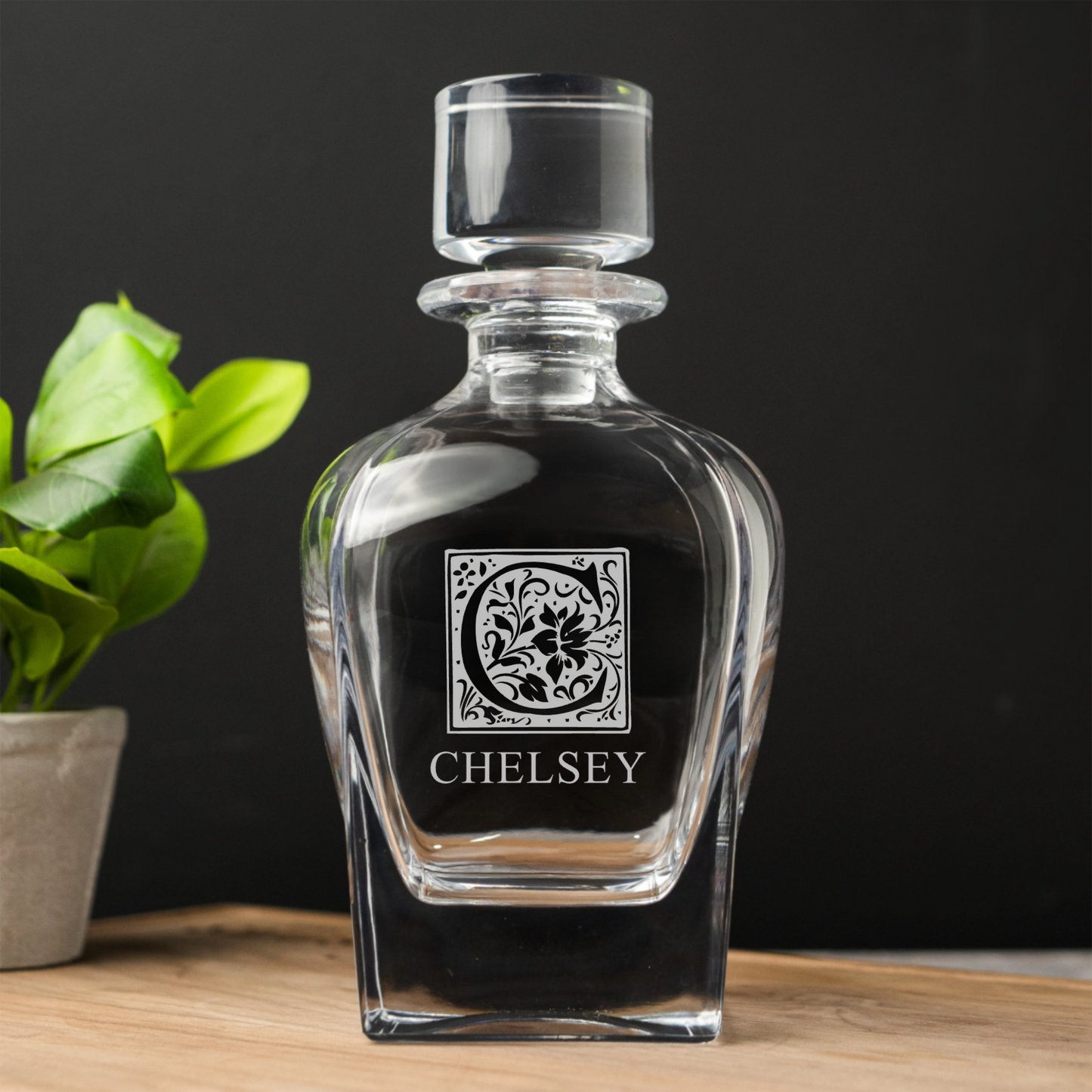 Customized Tudor Whiskey Decanter