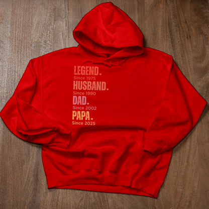 Customized Dad Since Hoodies