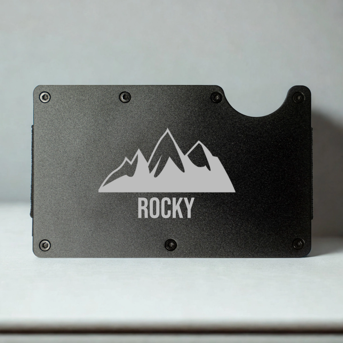 Customized Aluminum Card Holder with Clip