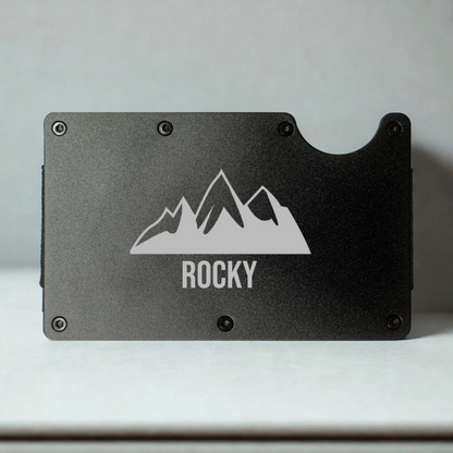 Customized Aluminum Card Holder with Clip