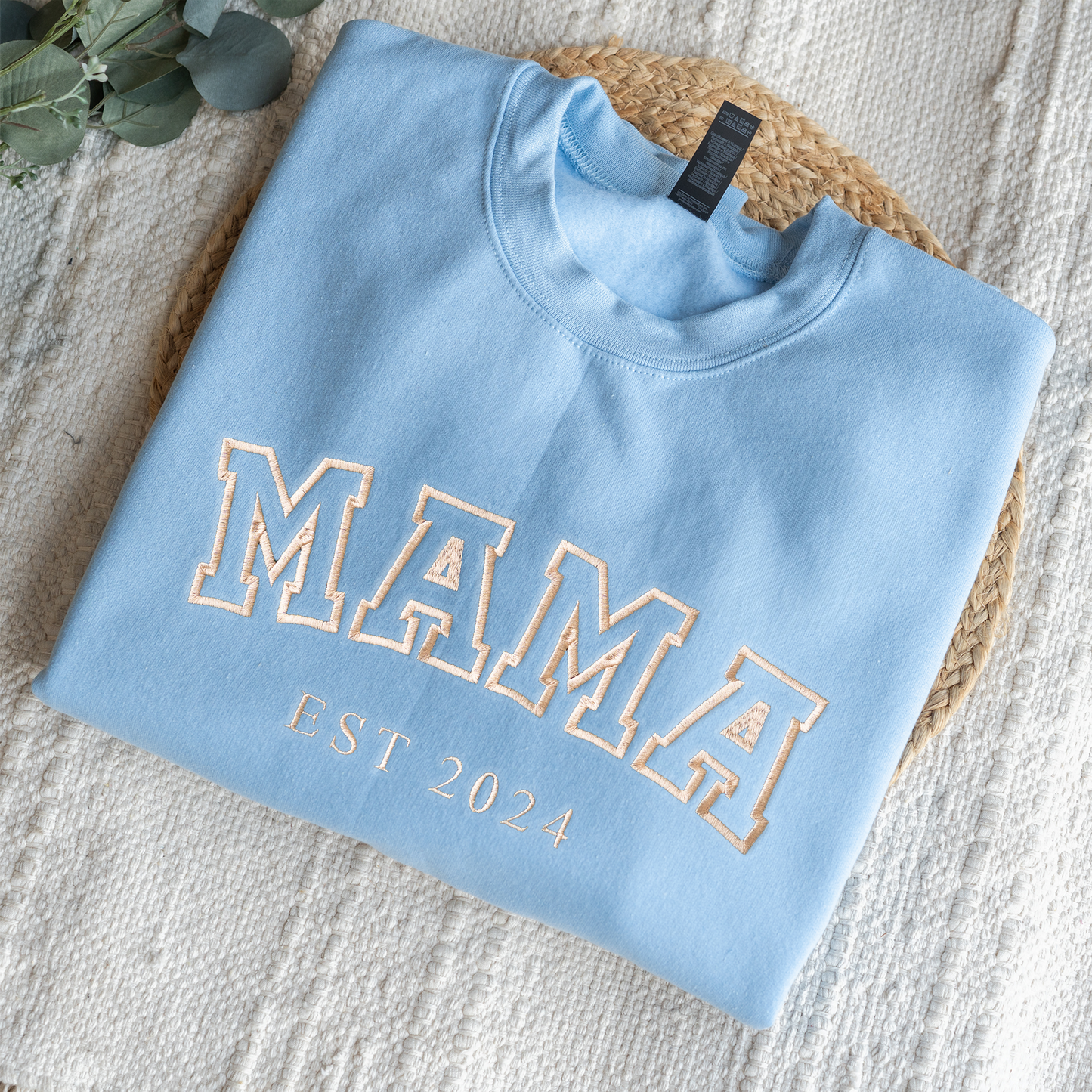 Custom Embroidered Mama/Grandma Family Names Sweatshirt