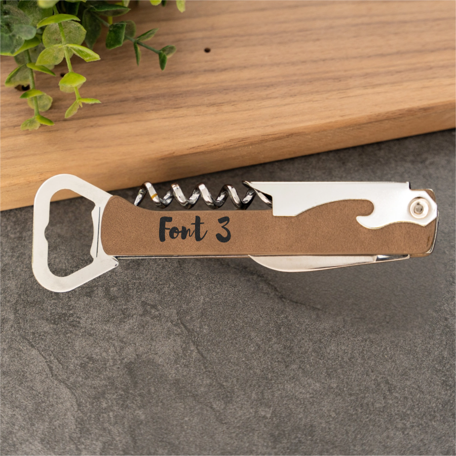 Customized Vegan Leather Wine Openers