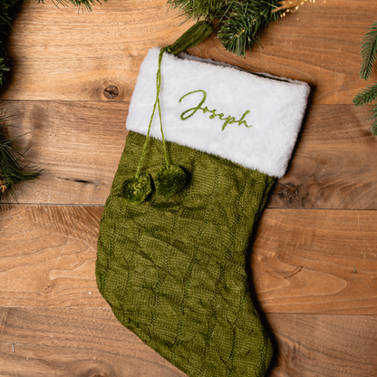 Customized Knit Stockings with Cuff