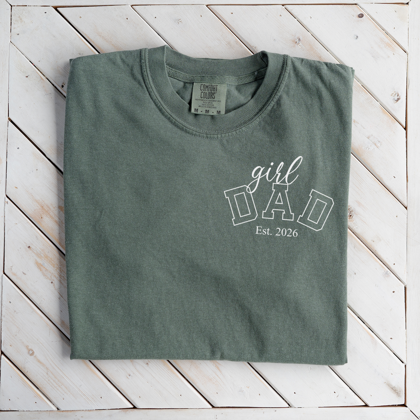 Premium Girl Dad T-Shirt with Custom Est Year