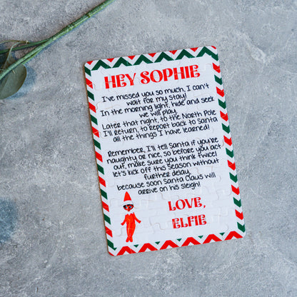 Custom Elf Puzzles - Hello or Goodbye Christmas Jigsaw