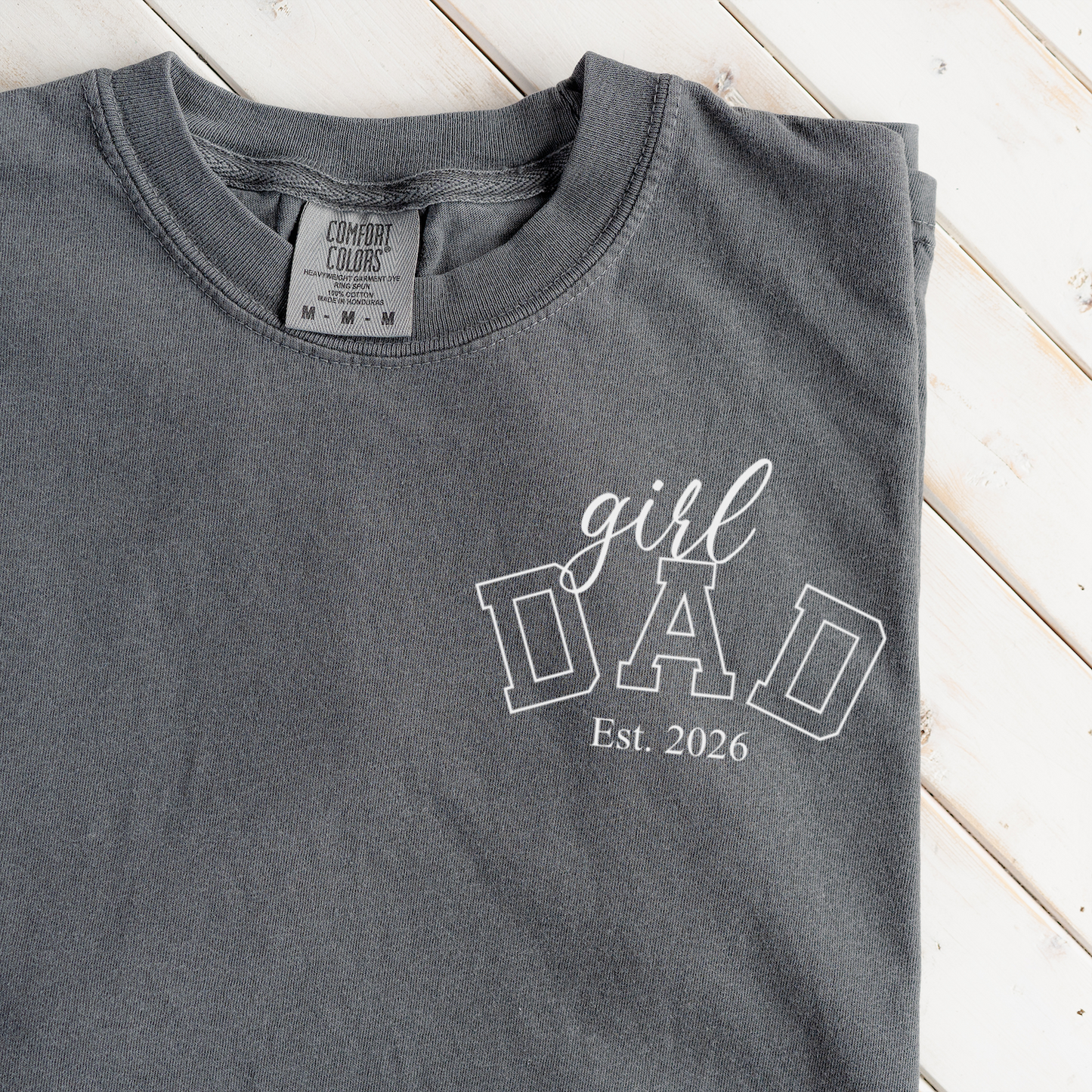 Premium Girl Dad T-Shirt with Custom Est Year