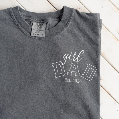 Premium Girl Dad T-Shirt with Custom Est Year