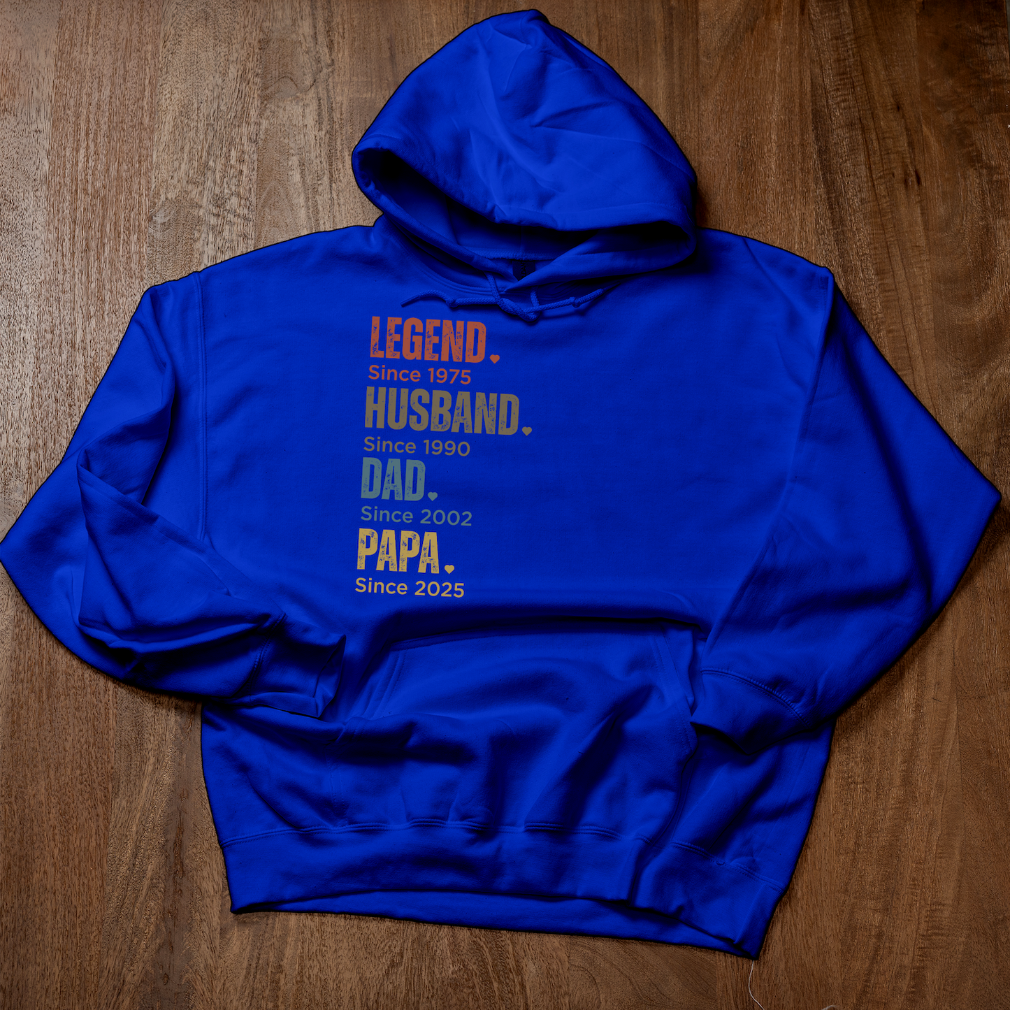 Customized Dad Since Hoodies