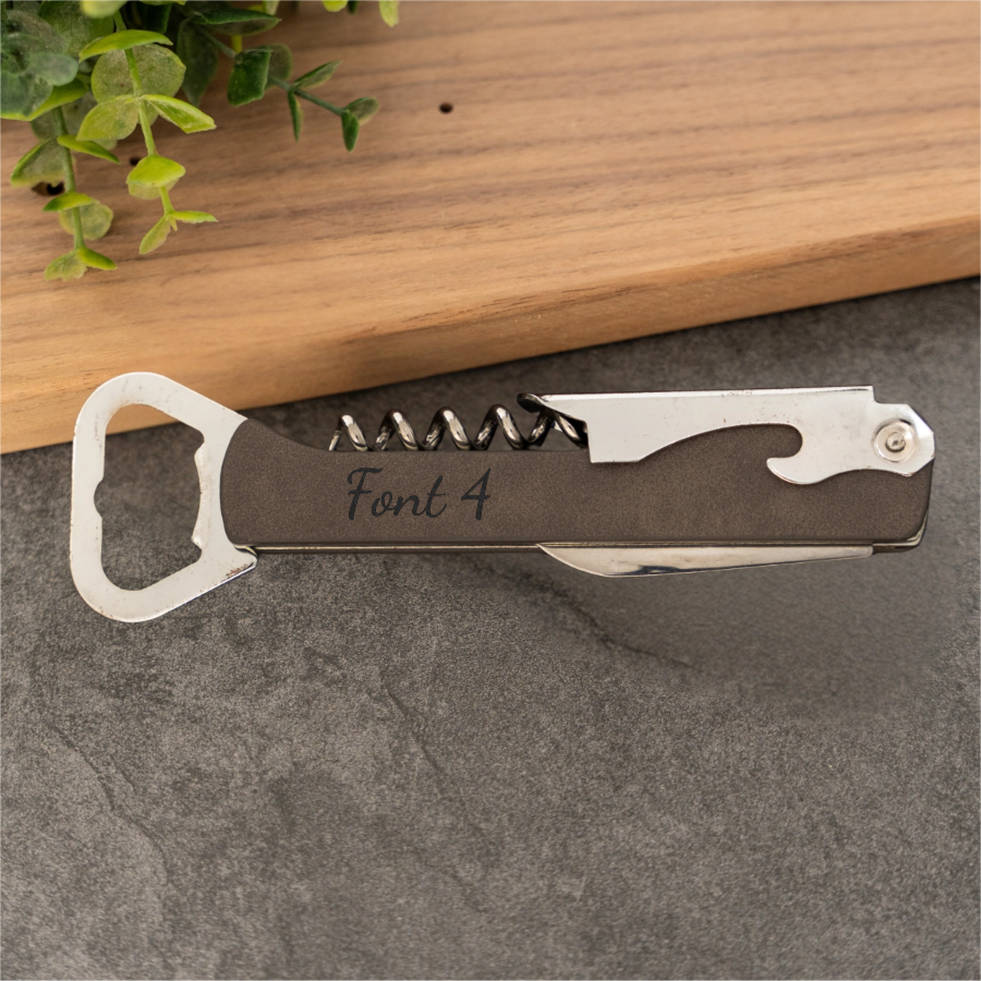 Customized Vegan Leather Wine Openers