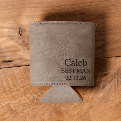 Customized Can Cooler & Bottle Opener Gift Set