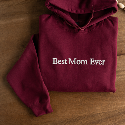 Embroidered Mama Hoodie with Est. Year